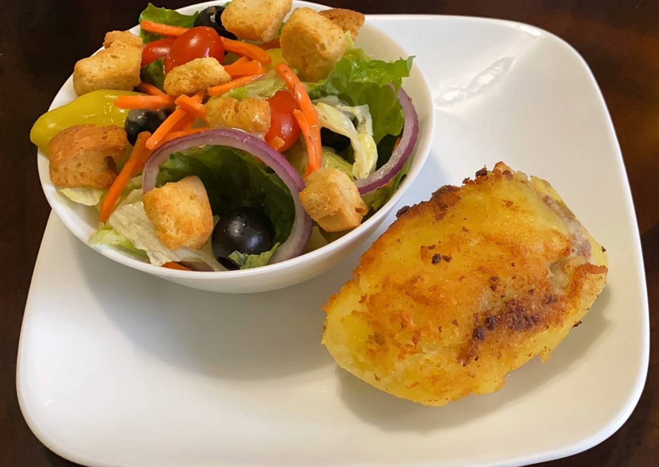Papas 🥔 rellenas de carne molida de res