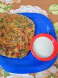 Oats & Rice flour vegetable chila