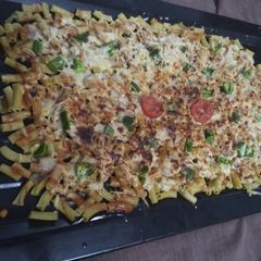 A picture of Baked cheese pasta #CookwithAmna.