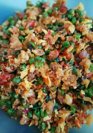Foto resep Tumis ikan tuna kacang panjang telur pedas kemangi