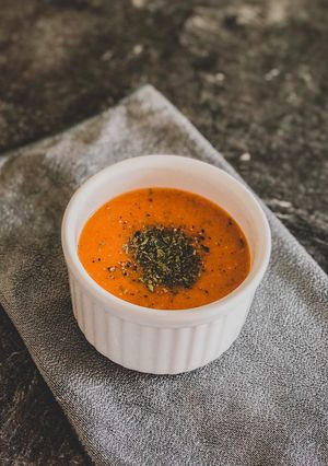 Foto resep Sup Lentil Orange Simpel ala Turki (menu diet sehat)