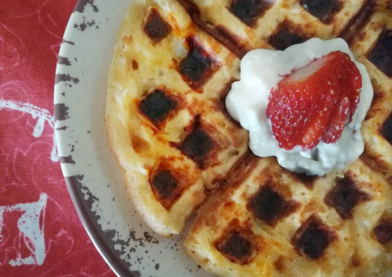 Waffle de mantequilla de maní 🥞🍯🥜