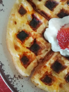 Una foto de Waffle de mantequilla de maní 🥞🍯🥜