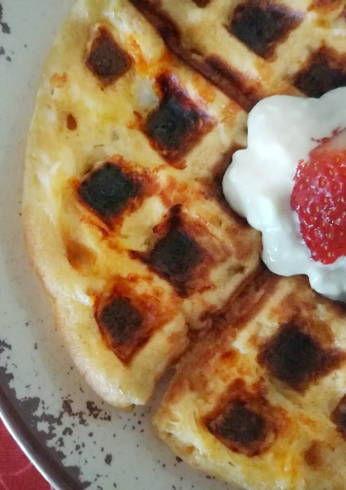 Una foto de Waffle de mantequilla de maní 🥞🍯🥜
