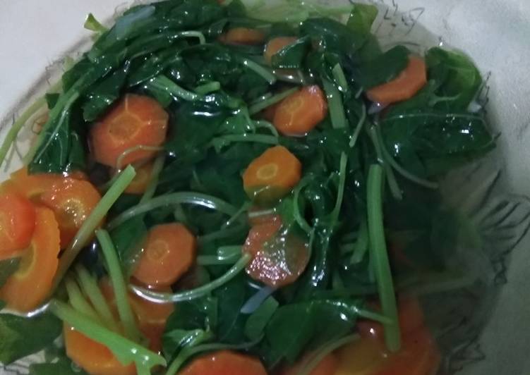 Resep Sayur bening bayam (masakan rumahan) Anti Gagal