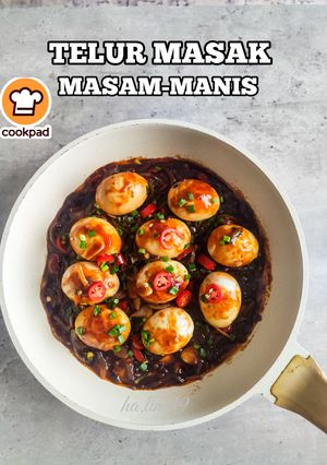 Gambar Telur Masak Masam - Manis
