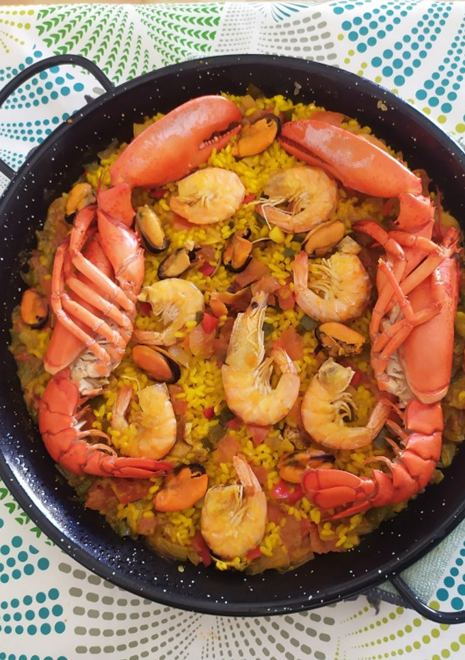 Una foto de 🦞Paella de bogavante🦞