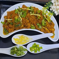 A picture of Mutton Qeema karahi😋😋.