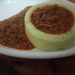 A picture of Mashed potatoes #endofyearchallenge.