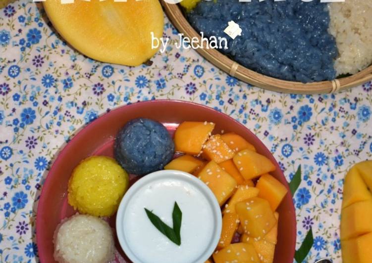 Resep Rainbow MANGO RICE yang Bikin Ngiler