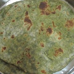 A picture of Palak chapati.