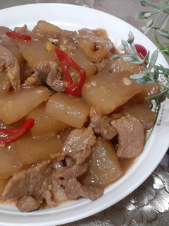 冬瓜紅燒呷心肉 的食譜成品照片