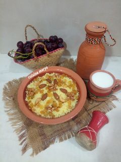 صورة لوصفة مسفوف بالزبيب والعنب 🍇🍇