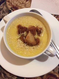 Una foto de Crema de garbanzos