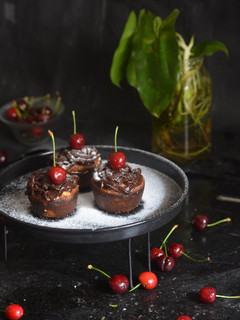 A picture of Dates whole wheat and oats cupcakes.