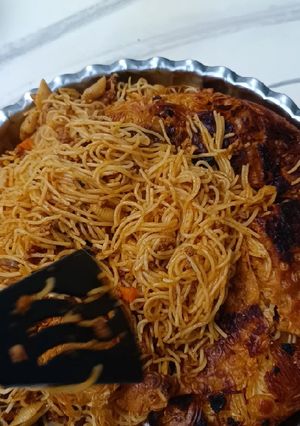 عکسی از دستور ماکارونی با روش خاص خودم