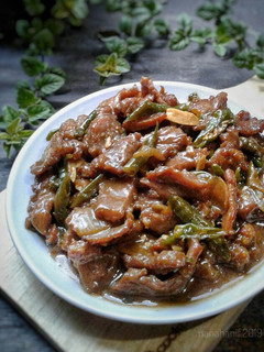 Foto resep Tumis daging sapi cabe ijo