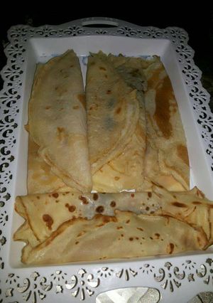 صورة لوصفة كريب لذيذ بدون بيض ومحشي شوكلاتة