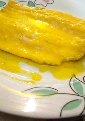 Una foto de Salmón a la naranja