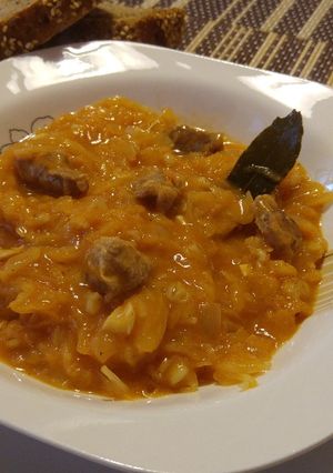 Húsos káposzta lépésről-lépésre recept fotója