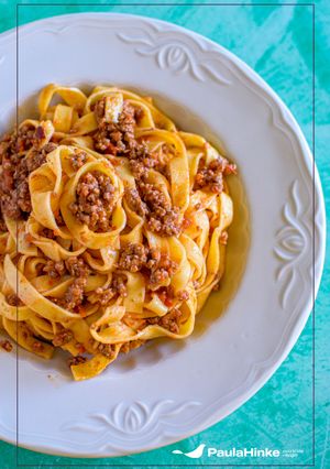 Una foto de Tagliatelle con salsa de carne picada 'ragù alla piemontese'🍝
