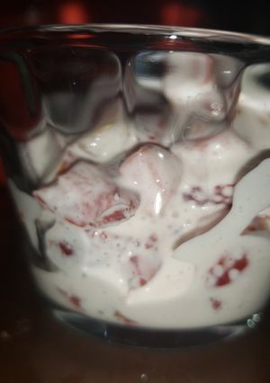 Una foto de Mezcla de crema y queso para postres