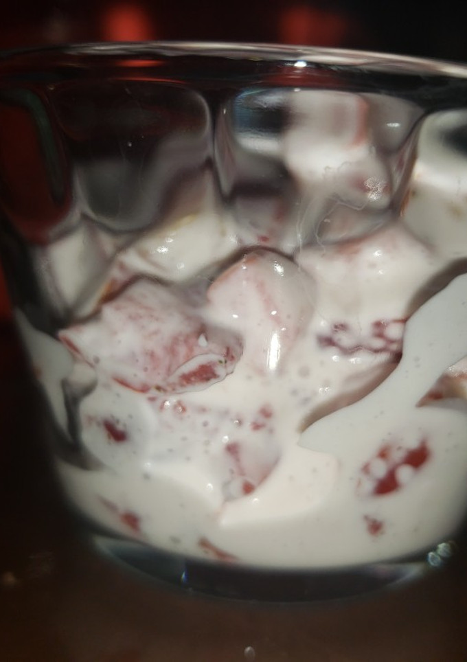 Una foto de Mezcla de crema y queso para postres