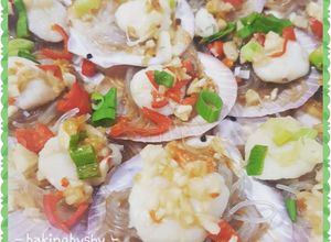 Foto resep Steamed scallops with garlic (tim scallop bawang putih)