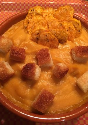 Una foto de Crema de Otoño con Boniatos y calabaza