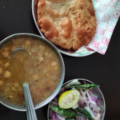 A picture of Puri chole.