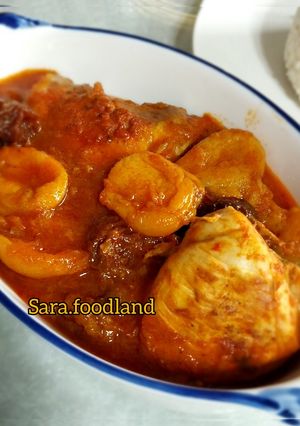 عکسی از دستور خورش آلو و قیصی
