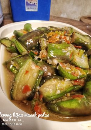 Foto resep Tumis terong hijau