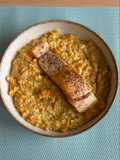 Salmón con Salsa Cremosa de Zanahoria