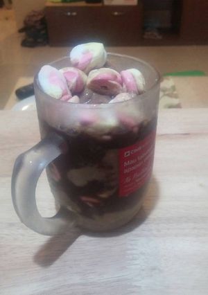 Foto resep Hot & Ice Chocolate with Marshmallow