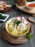Bubur Ayam Santan Kuah Kuning