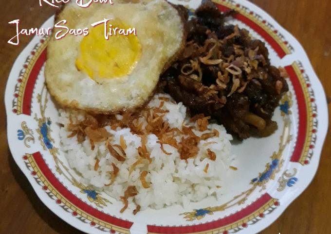 Resep Rice Bowl Jamur Saos Tiram, Sempurna
