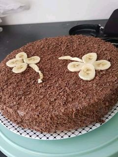 صورة لوصفة كيكة سهلة و سريعة مع قمر 💥🥧