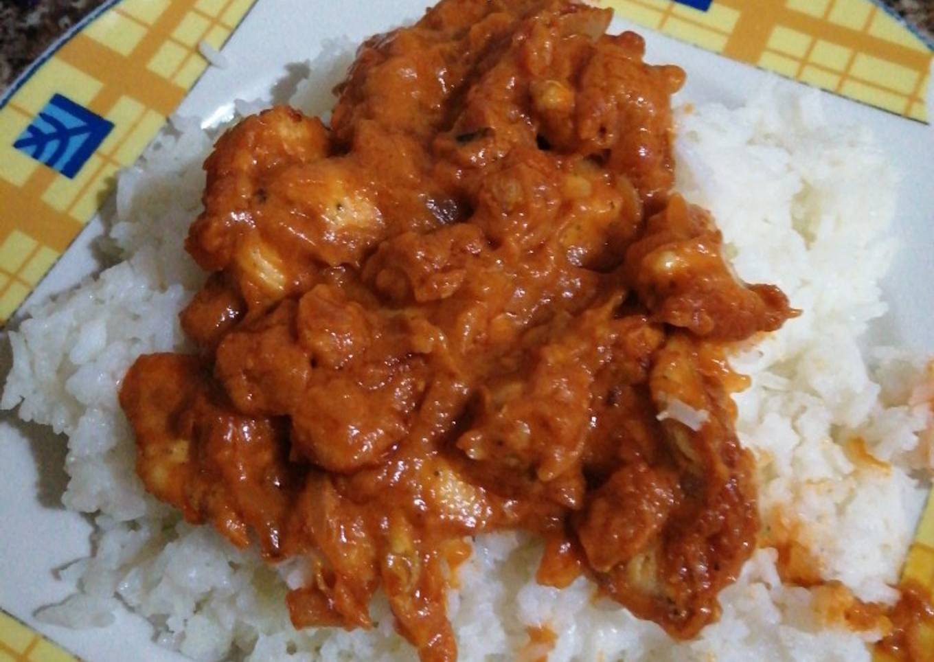 Maafé de cacahuete: Arroz con pollo y salsa de cacahuete🇸🇳