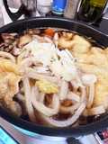 Hot Pot Udon with Mochi Pouches