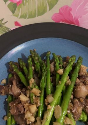 Foto resep Asparagus Tumis Daging