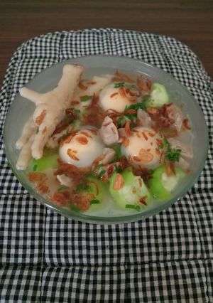 Foto resep Sop oyong bakso ceker