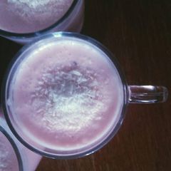 A picture of DIY Strawberry Fruit Yoghurt.