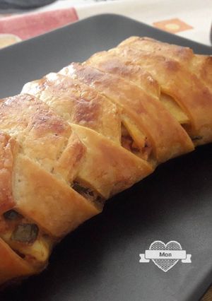 Una foto de Trenza de hojaldre con atún