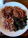 Crockpot Collection: Lucky New Years Meal - Barbecue, Black-Eyed Peas, and Collard Greens