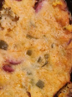A picture of Crockpot Loaded Cornbread Casserole.