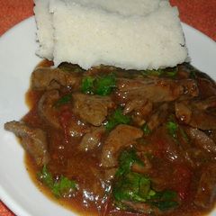 A picture of Wet fry liver.