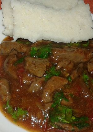 A picture of Wet fry liver.