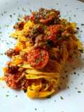 Fettuccine al Ragù di Chorizo e Chistorra