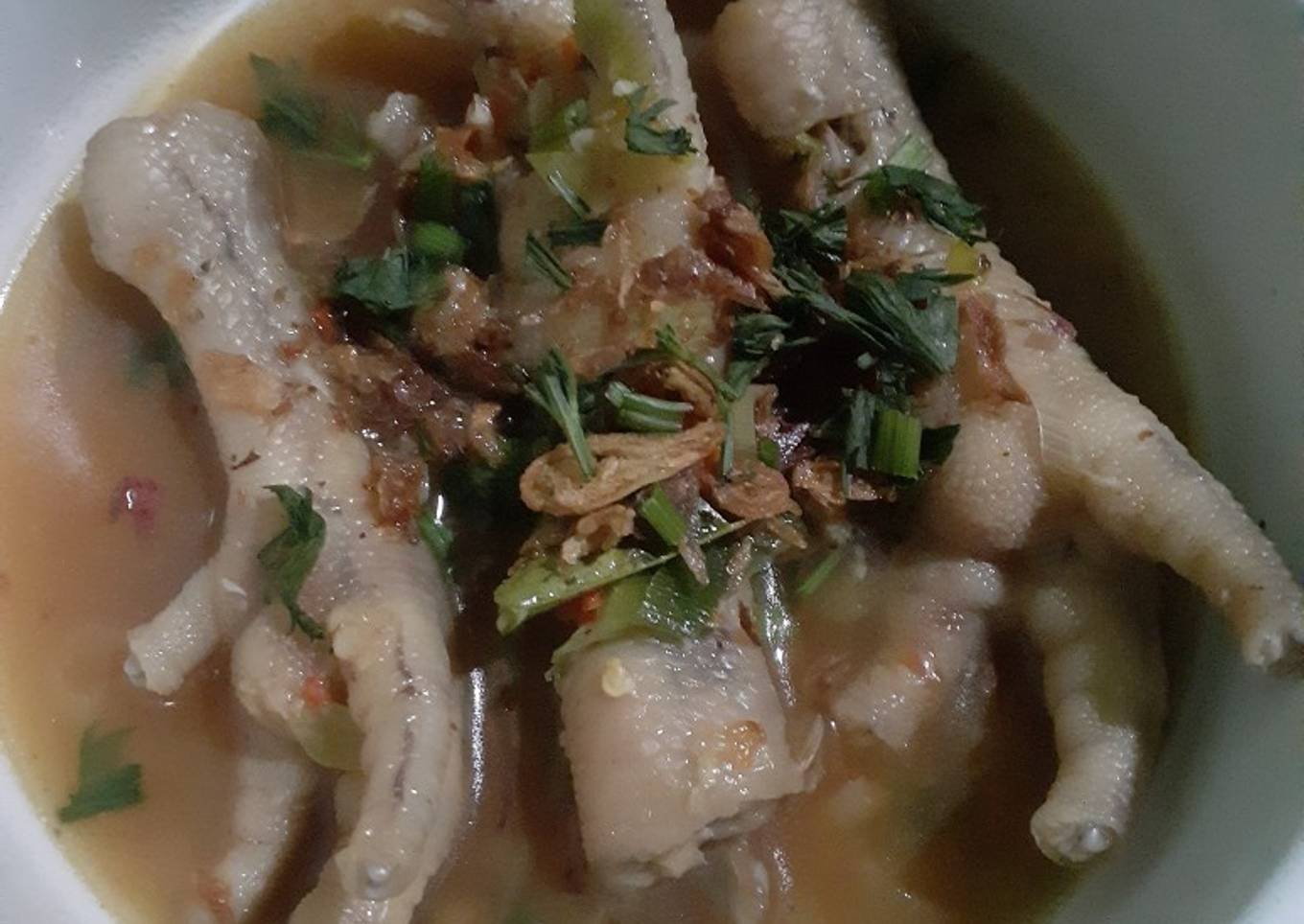 Ceker kuah seblak