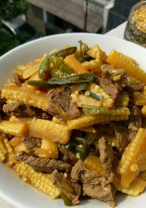 Foto resep Jagung muda cabe hijau